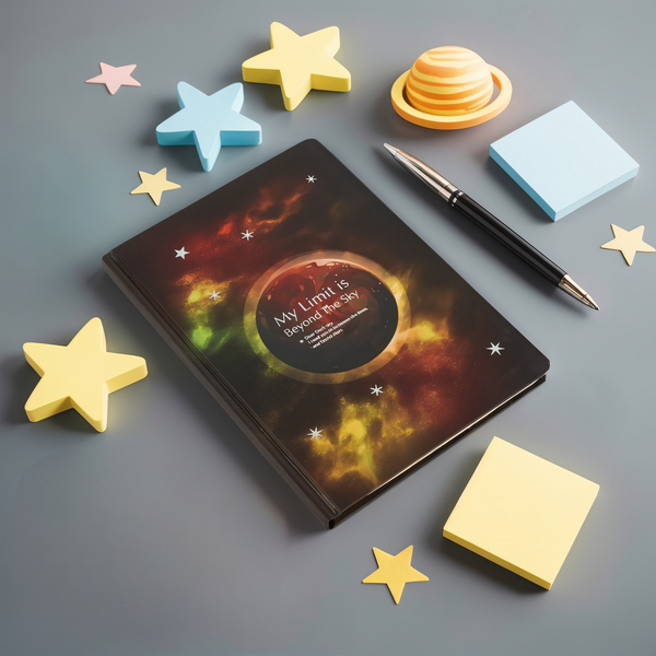 Galaxy - Premium A5 Hardcover Notebook – 96 Stitched Pages, Lay-Flat Design, Compact & Durable - Borg El Arab Press