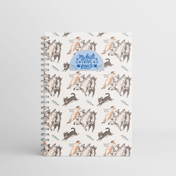 Cat Therapy Club 🐾 — A5 Wire Notebook - Borg El Arab Press