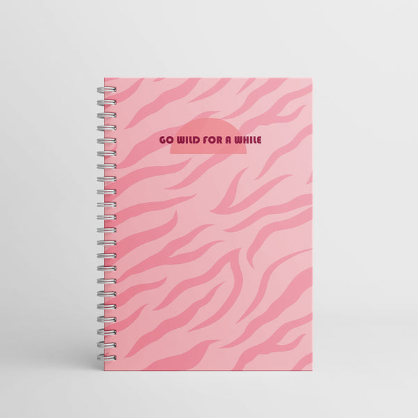 Go Wild For A While ✨ — A5 wire Notebook - Borg El Arab Press