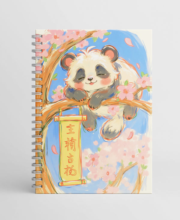 PANDA Collection - A5 Wire Notebook Collection Wire-Bound Pages - 80 Pages - Borg El Arab Press