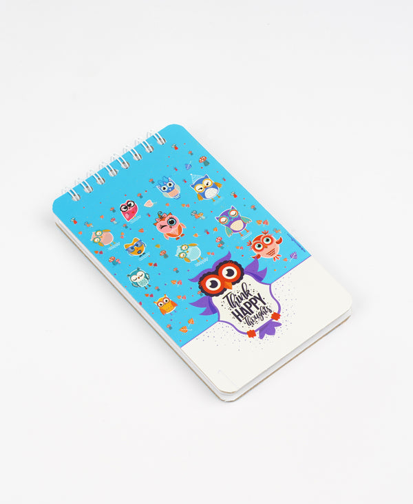 Owl – A6 Wire Notebook Collection96 Wire-Bound Pages, Hardcover & Portable - Borg El Arab Press