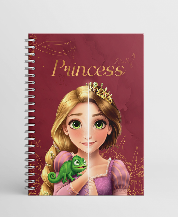 PRINCESS Collection - A5 Wire Notebook Collection Wire-Bound Pages - 80 Pages - Borg El Arab Press