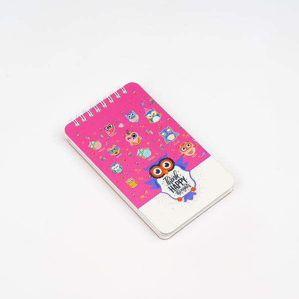 Starry Owls — A6 Hardcover Wirebound Notebook Collection — 96 Pages - Borg El Arab Press