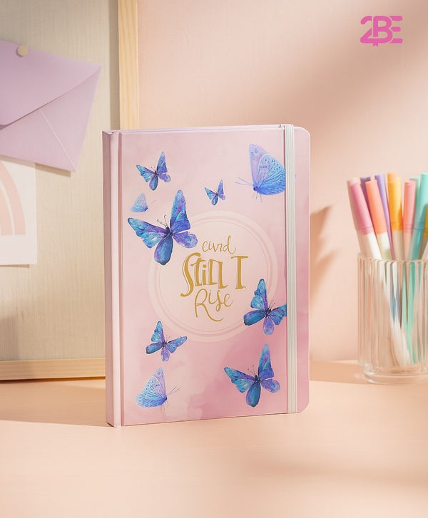 Butterfly - Premium A5 Hardcover Notebook – 96 Stitched Pages, Lay-Flat Design, Compact & Durable - Borg El Arab Press