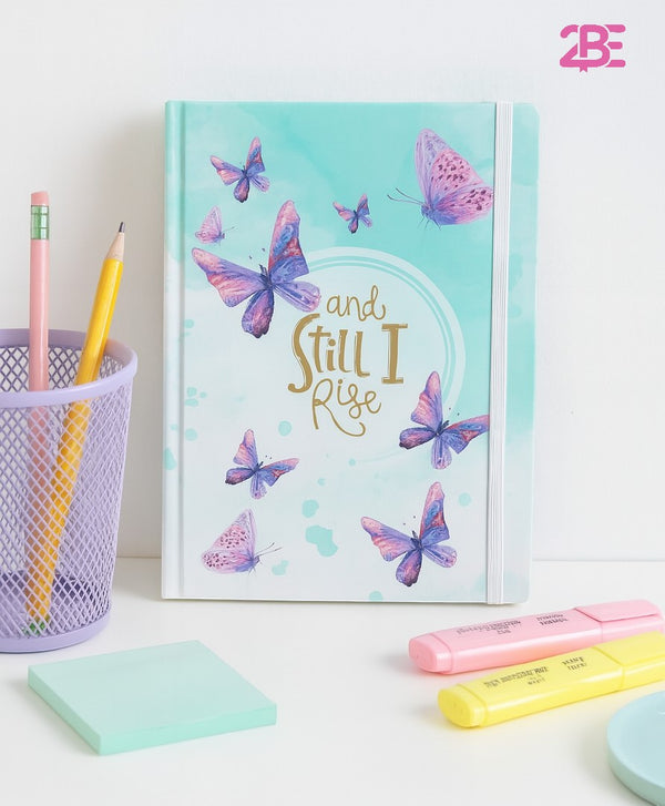 Butterfly - Premium A5 Hardcover Notebook – 96 Stitched Pages, Lay-Flat Design, Compact & Durable - Borg El Arab Press