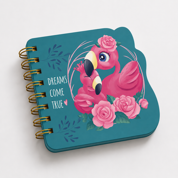 Flamingo Fantasy ✨🦩 — A6 Hardcover Wire bound Notebook Collection — 96 Pages