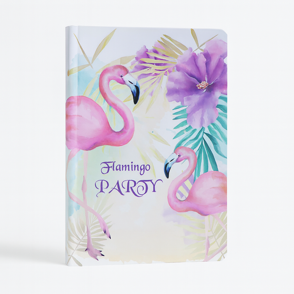 Flamingo Vibes – A5 Hardcover Notebook Collection96 Lay-Flat Stitched Pages, Compact & Durable - Borg El Arab Press