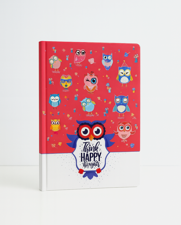 Owl – Lay-Flat A5 Hardcover Notebook, 96 Stitched Pages, Built for Journey & Joy - Borg El Arab Press