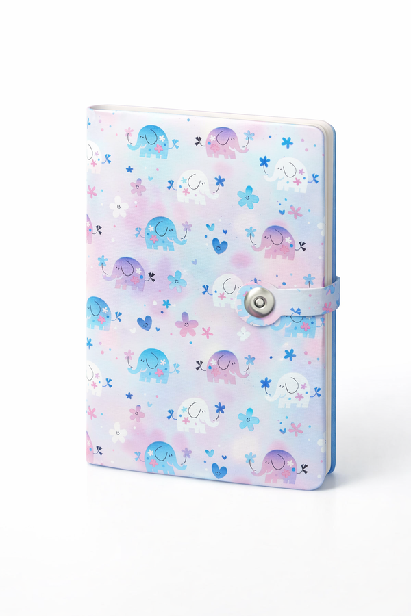 A5 Leather Notebook with Strap , 100 Sheet - Borg El Arab Press