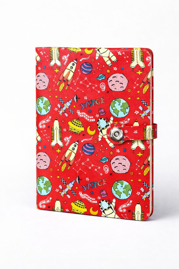 A5 Leather Notebook with Strap , 100 Sheet - Borg El Arab Press