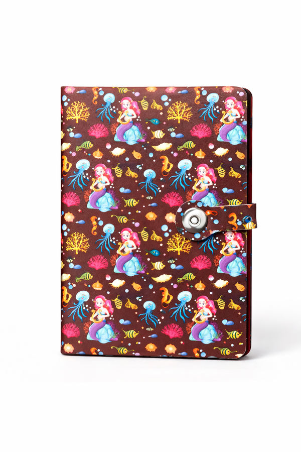 A5 Leather Notebook with Strap , 100 Sheet - Borg El Arab Press