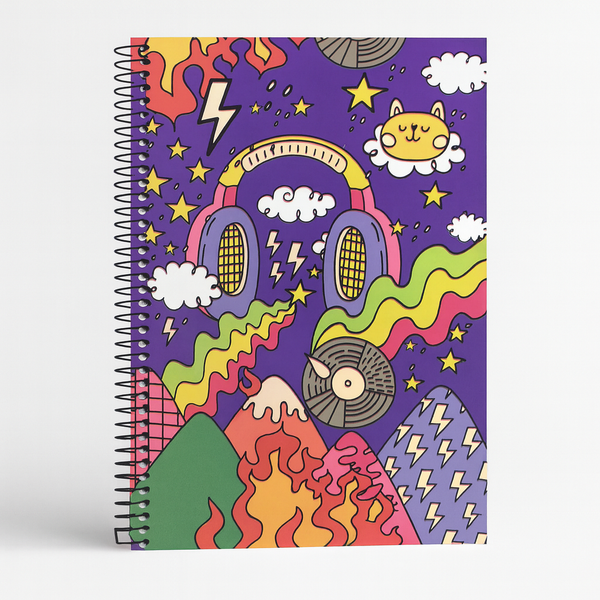 B5 Wire Notebook Collection 120 Wire-Bound Pages, Softcover & Portable - Borg El Arab Press