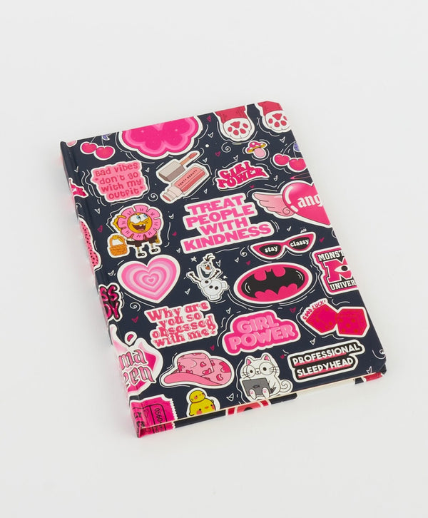 Stickers - Premium A5 Hardcover Notebook – 96 Stitched Pages, Lay-Flat Design, Compact & Durable - Borg El Arab Press