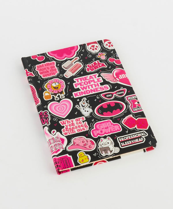 Stickers - Premium A5 Hardcover Notebook – 96 Stitched Pages, Lay-Flat Design, Compact & Durable - Borg El Arab Press
