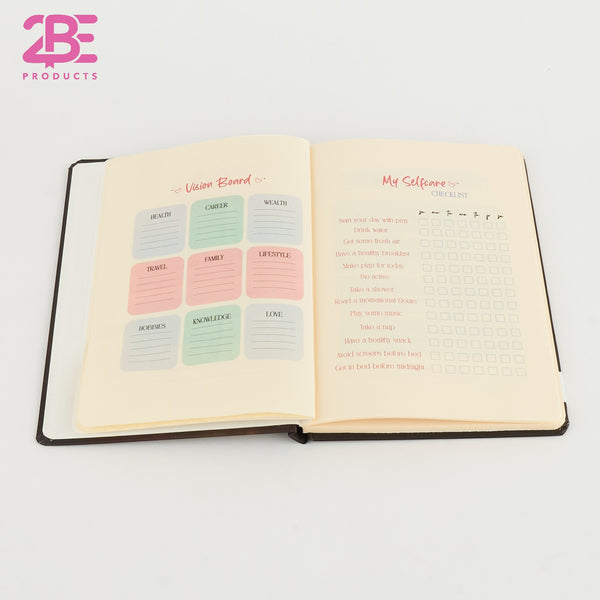 Flowers – A5 Hardcover Notebook Collection96 Lay-Flat Stitched Pages, Compact & Durable - Borg El Arab Press