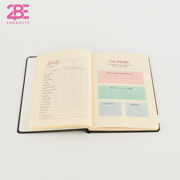 Stickers - Premium A5 Hardcover Notebook – 96 Stitched Pages, Lay-Flat Design, Compact & Durable - Borg El Arab Press