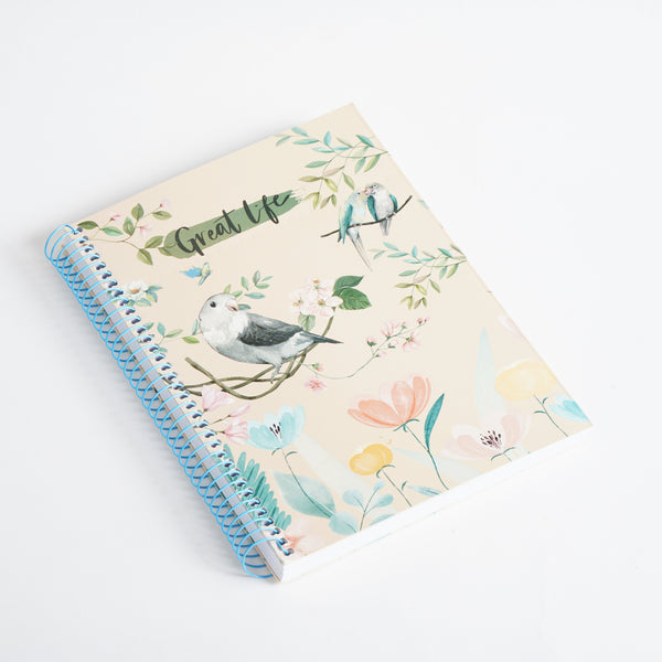 Blossom Birds 🕊️ — B5 Softcover Wire bound Notebook Collection - Borg El Arab Press