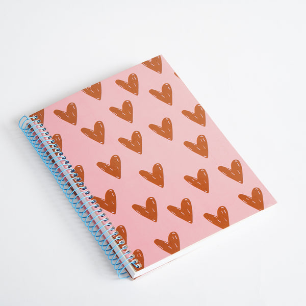 Cocoa Hearts 🤎 — B5 Softcover Wire bound Notebook Collection - Borg El Arab Press