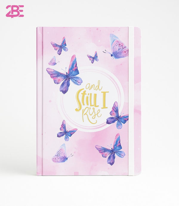 Butterfly - Premium A5 Hardcover Notebook – 96 Stitched Pages, Lay-Flat Design, Compact & Durable - Borg El Arab Press