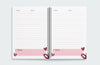 Space - A5 Wire Notebook Collection Wire-Bound Pages - 80 Pages - Borg El Arab Press