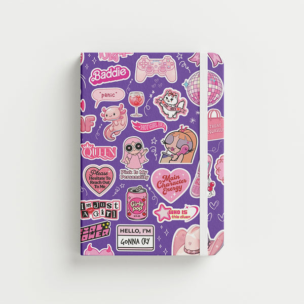 Sweet & Savage 💄 — A6 Hardcover Notebook 96 Pages