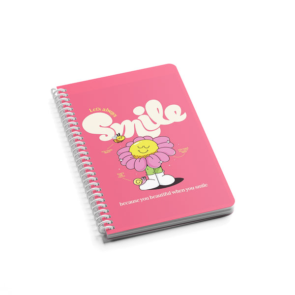 A5 Notebook Collection, Smile Bloom 😊 - Borg El Arab Press