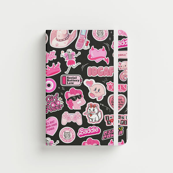 Baddie Pop — A5 hardcover notebook - Borg El Arab Press