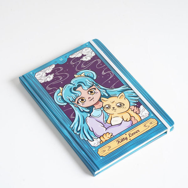 Anime Girl – Deluxe A5 Hardcover Notebook - 96 Stitched Pages, Lay-Flat Design, Travel-Friendly & Sturdy - Borg El Arab Press