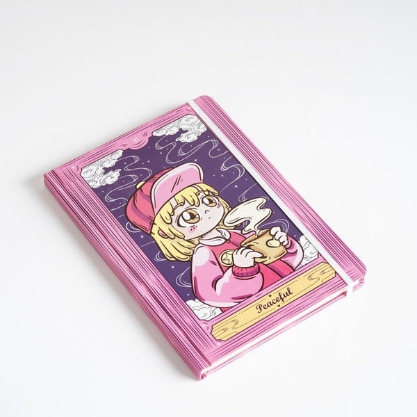 Anime Girl – Deluxe A5 Hardcover Notebook - 96 Stitched Pages, Lay-Flat Design, Travel-Friendly & Sturdy - Borg El Arab Press