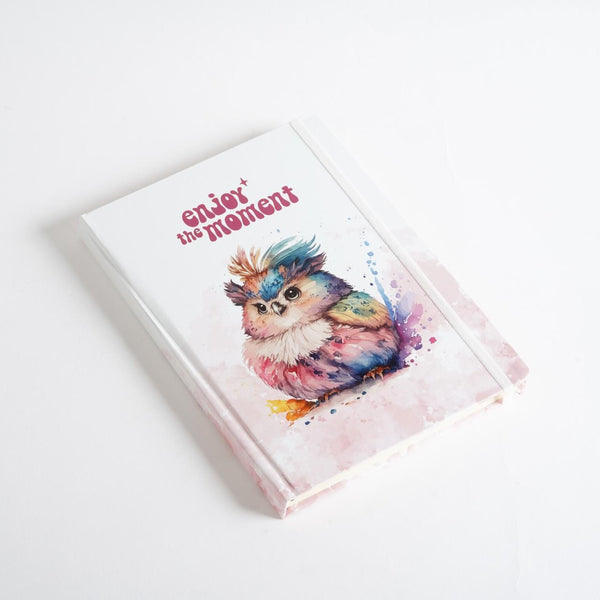 Enjoy the Moment – A5 Hardcover Notebook96 Pages, Animal Designs, Travel-Ready - Borg El Arab Press