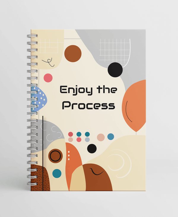 Enjoy The Process Collection - A5 Wire Notebook Collection Wire-Bound Pages - 80 Pages - Borg El Arab Press