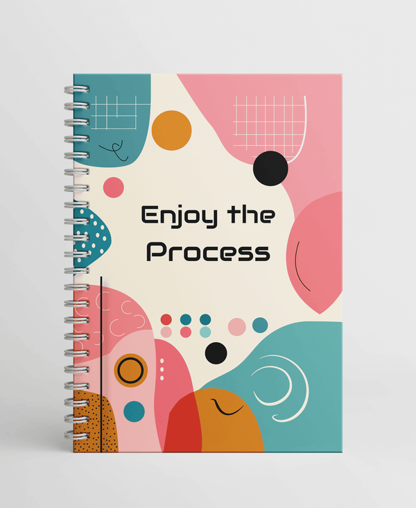 Enjoy The Process Collection - A5 Wire Notebook Collection Wire-Bound Pages - 80 Pages - Borg El Arab Press