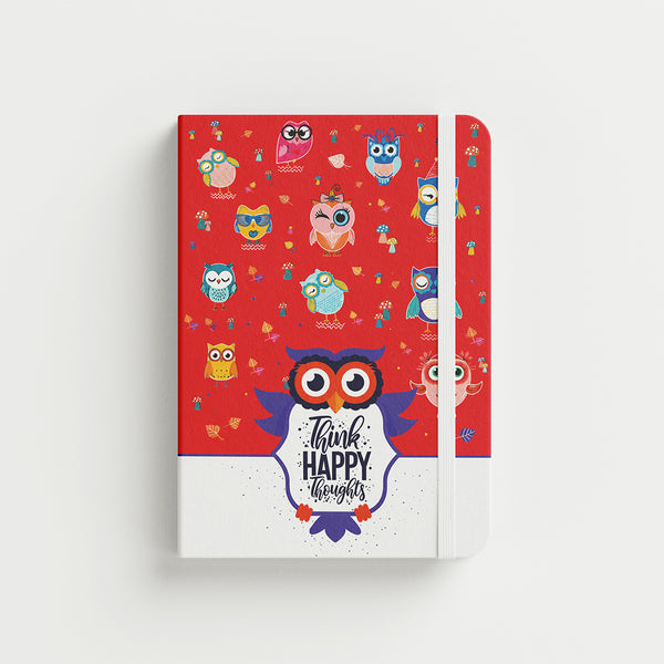 Sparkle Owls 🦉 — A5 Hardcover Notebook - Borg El Arab Press