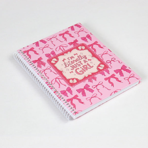 Just a Girl 🎀 — B5 Hardcover Wire bound Notebook Collection