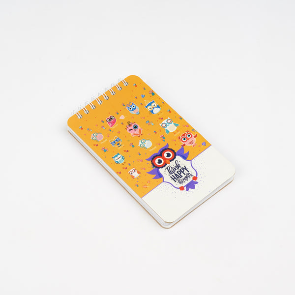 Starry Owls — A6 Hardcover Wirebound Notebook Collection — 96 Pages - Borg El Arab Press