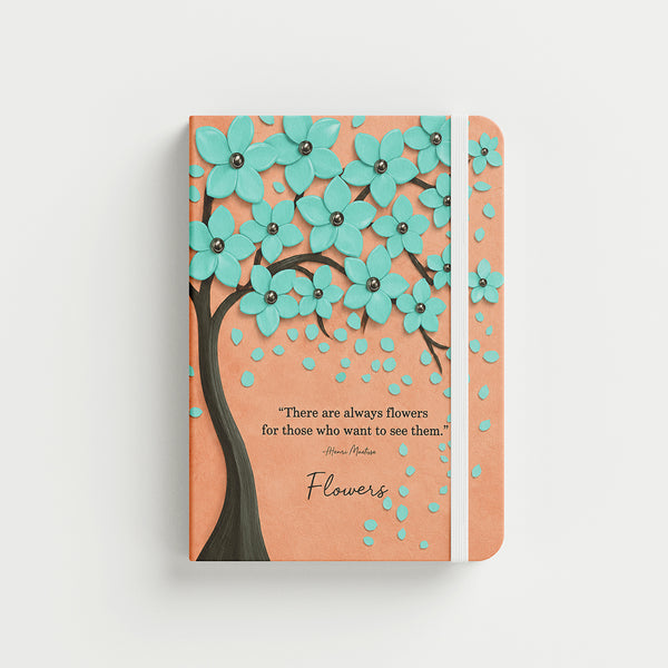 Floral Harmony 🌸 — A6 Hardcover Notebook 96 Pages