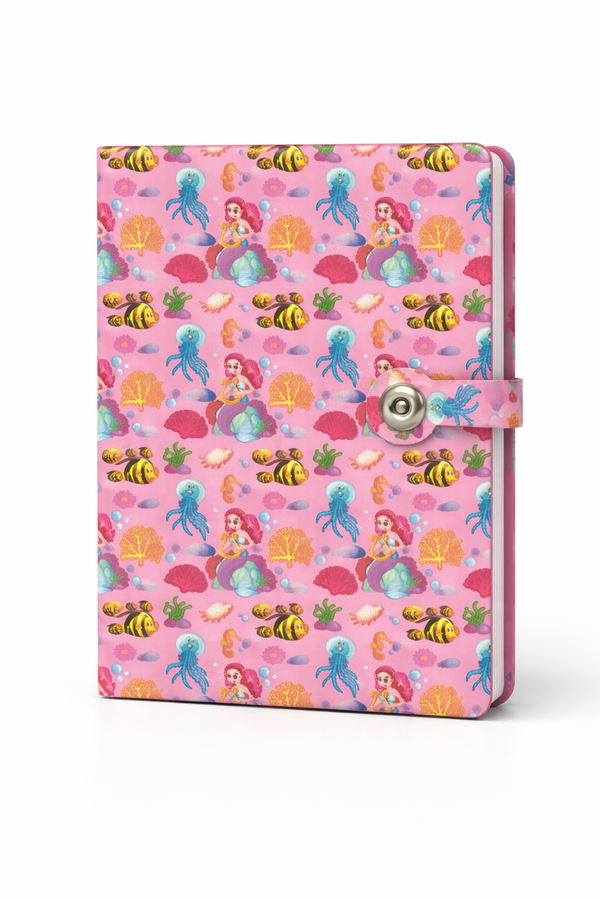 A5 Leather Notebook with Strap , 100 Sheet