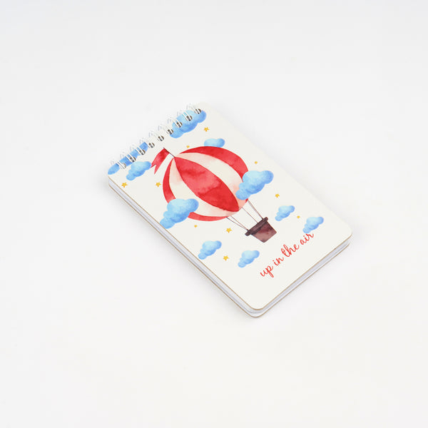 Air Balloon — A6 Hardcover Wire bound Notebook Collection — 96 Pages - Borg El Arab Press