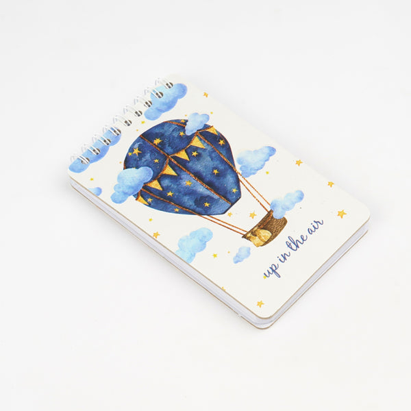 Air Balloon — A6 Hardcover Wire bound Notebook Collection — 96 Pages - Borg El Arab Press