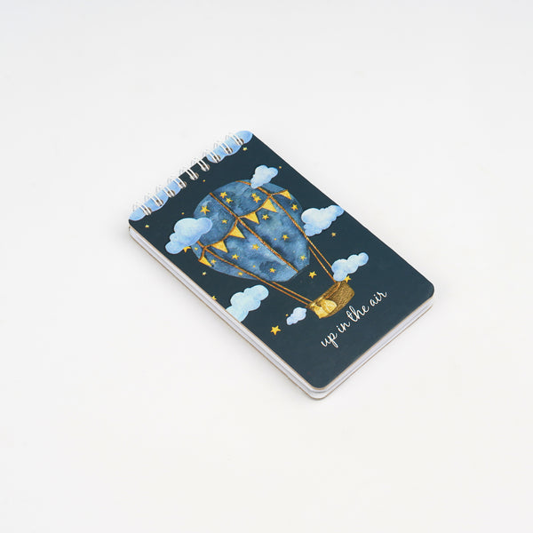 Air Balloon — A6 Hardcover Wire bound Notebook Collection — 96 Pages - Borg El Arab Press