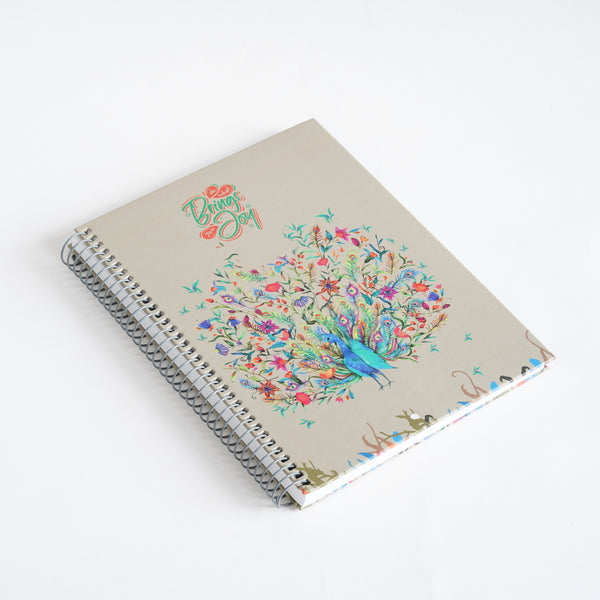Peacock Bloom 🦚 — B5 Hardcover Wire bound Notebook Collection - Borg El Arab Press