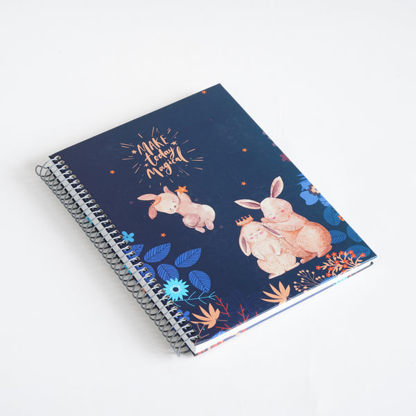 Bunny Wonderland 🐰 — B5 Hardcover Wire bound Notebook Collection - Borg El Arab Press