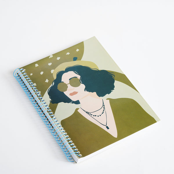 Olive Muse ✨ — B5 Softcover Wire bound Notebook Collection - Borg El Arab Press