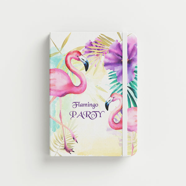 Flamingo Bliss 🦩🌴, A5 Notebook - Borg El Arab Press