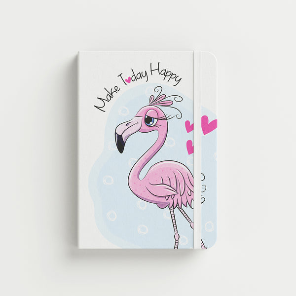 Flamingo Bliss 🦩🌴, A5 Notebook - Borg El Arab Press