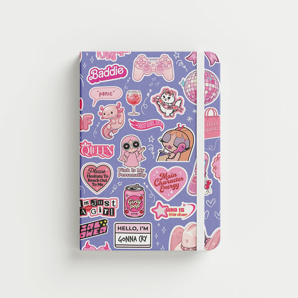 Sweet & Savage 💄 — A6 Hardcover Notebook 96 Pages