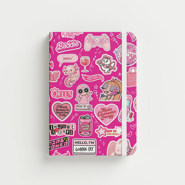 Sweet & Savage 💄 — A6 Hardcover Notebook 96 Pages