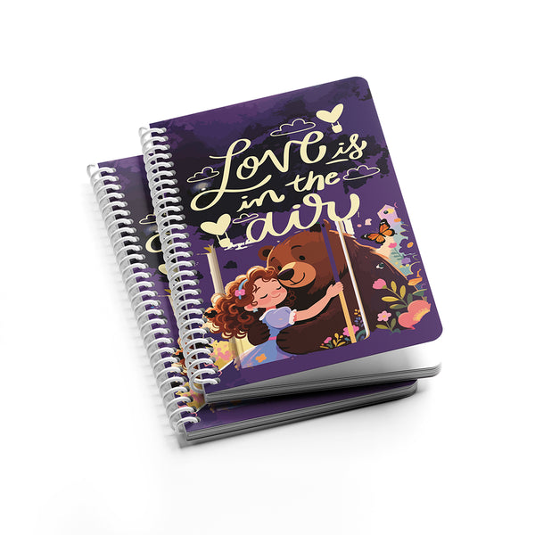 A5 Notebook Collection, Love in the Air 🧸💜 - Borg El Arab Press