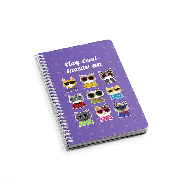 A5 Notebook Collection, Stay Cool Meow On 🐾 - Borg El Arab Press