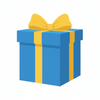 generate clipart Gift Box 2 colors